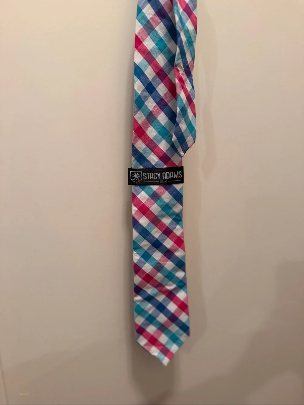 NWT Mens Stacy Adams Colorful Checkered Tie
